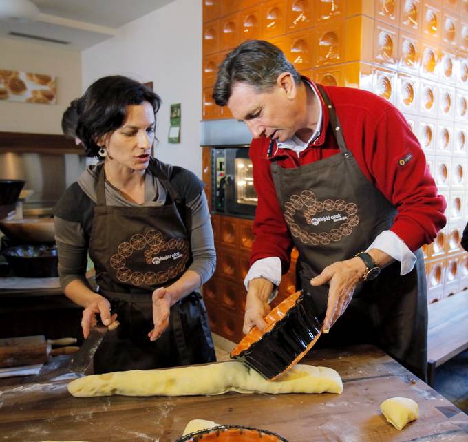 Predsednik republike Borut Pahor se je na Blejskem otoku udeležil Dneva potice